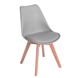 Silla Hood Paquete De 4 Eames Clásica Adulto Gris