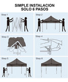 Carpa Plegable 3x3 Toldo Impermeable Reforzado Uso Rudo