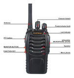 Set 10 Radios Baofeng Bf-888h Usb Walkie Talkie Uhf M S I