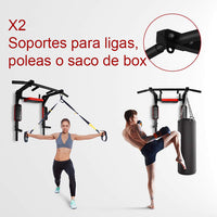 Barra Gym 8en1 Dominadas Pared Multifuncional